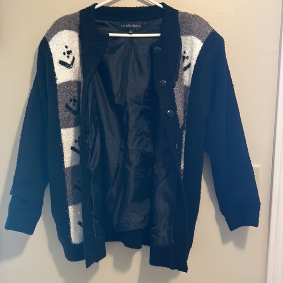 Ladies lined sweater xl black and white - Picture 2 of 5